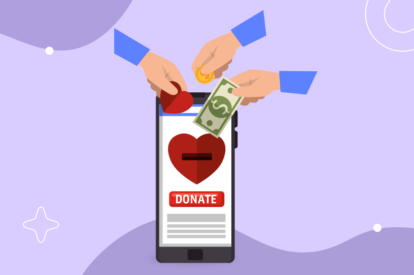 What kind of organizations use text-to-give fundraising