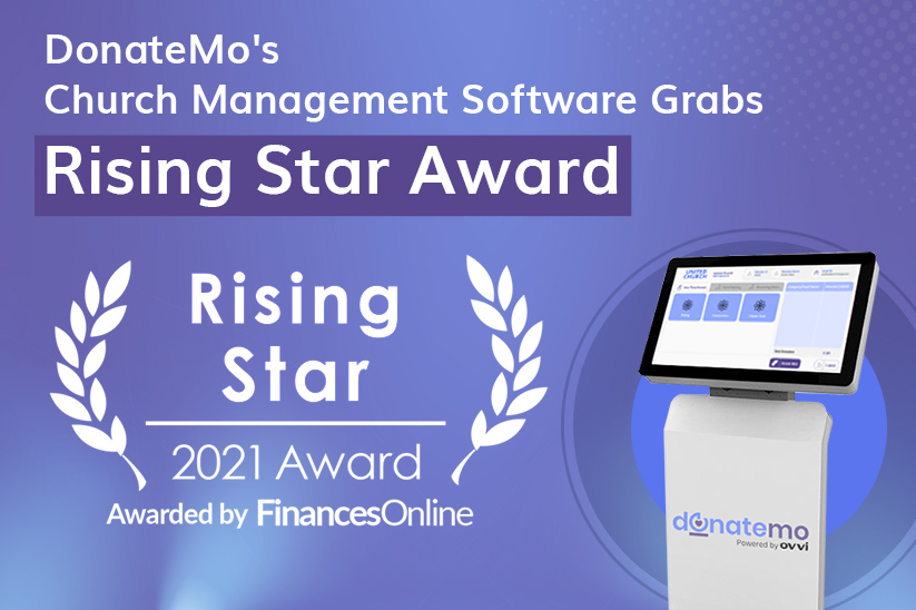 DonateMo’s Church Management Software Grabs The Rising Star Award